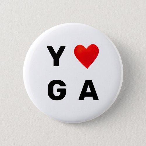 Modern Yoga Heart Button