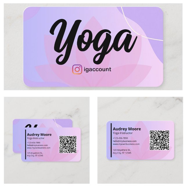 Modern Yoga Instructor Templates Business Card (Modern Yoga Instructor Templates Business Card
)