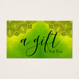 Modern Yoga Meditation Discount Card 