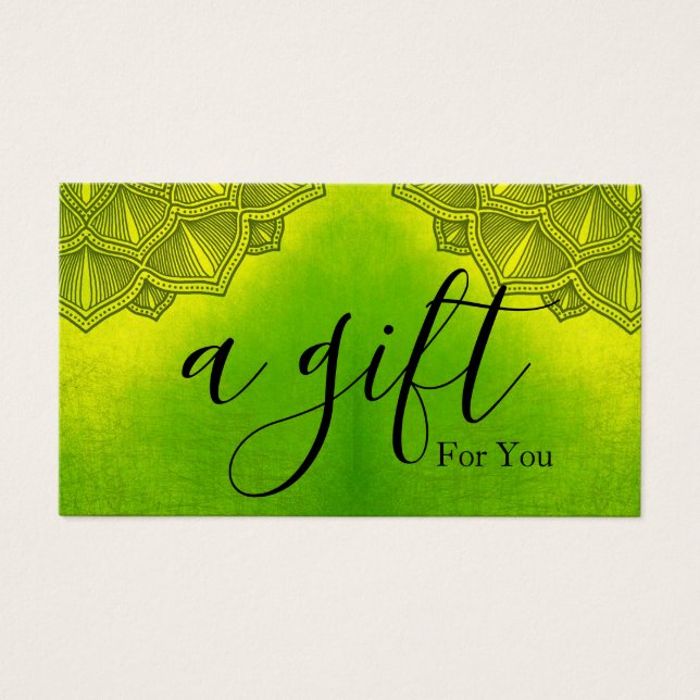 Modern Yoga Meditation Discount Card  (Front)