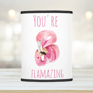 Modern You Are Flamazing Beauty Pink Flamingo Lamp Shade