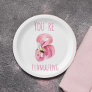 Modern You Are Flamazing Beauty Pink Flamingo Paper Plates