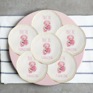 Modern You Are Flamazing Beauty Pink Flamingo Sugar Cookie at Zazzle