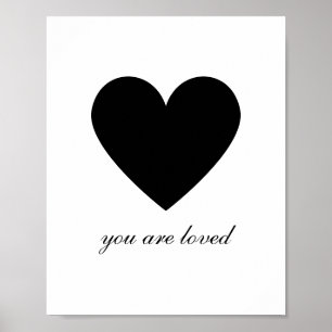 Modern You Are Loved Poster