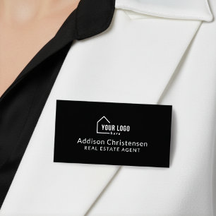 Modern Your Logo Custom Real Estate Name Tag
