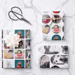 Modern Your Multi Photo Custom Collage  Wrapping P Wrapping Paper Sheets