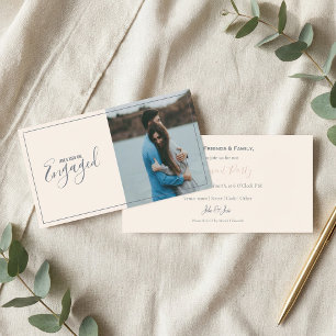 Modern your own photo engagement announcement