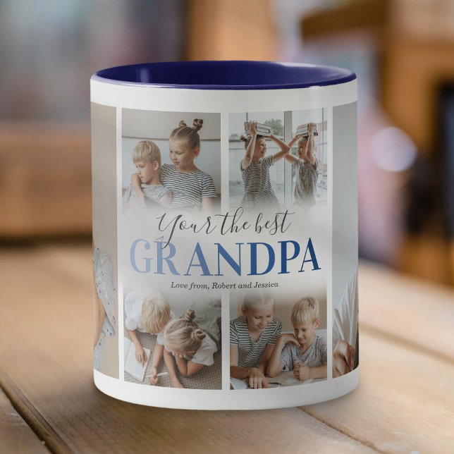 Modern Your the Best Grandpa Photo Mug (Creator Uploaded)