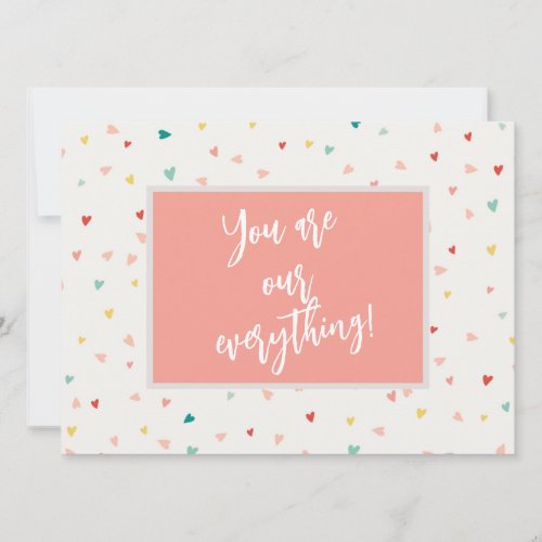 Modern Youre Our Everything Photo Valentines Day Holiday Card