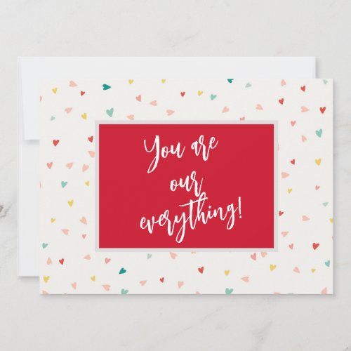 Modern Youre Our Everything Photo Valentines Day Holiday Card