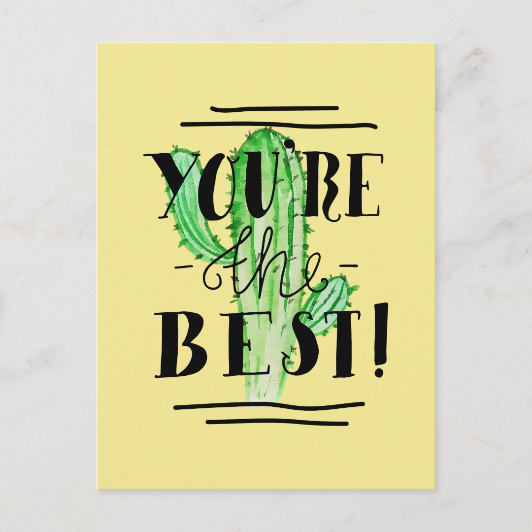 modern-you-re-the-best-postcard-zazzle