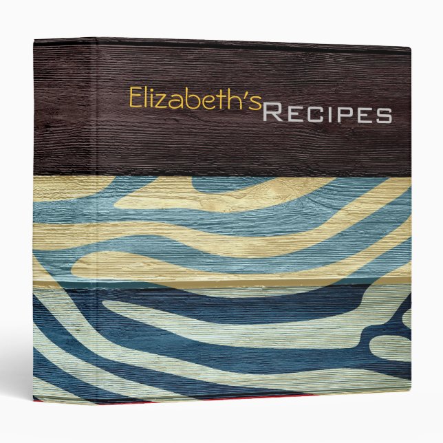 Modern Zebra Print #5 Binder (Front/Spine)