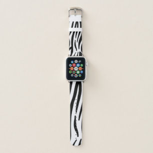 Modern Zebra Print Apple Watch Band - Bold 