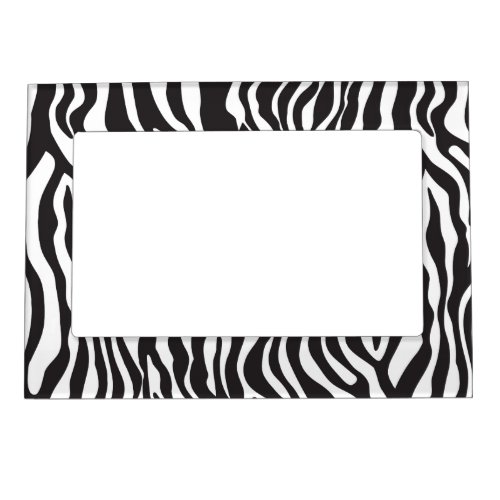 Modern Zebra Print Magnetic Picture Frame