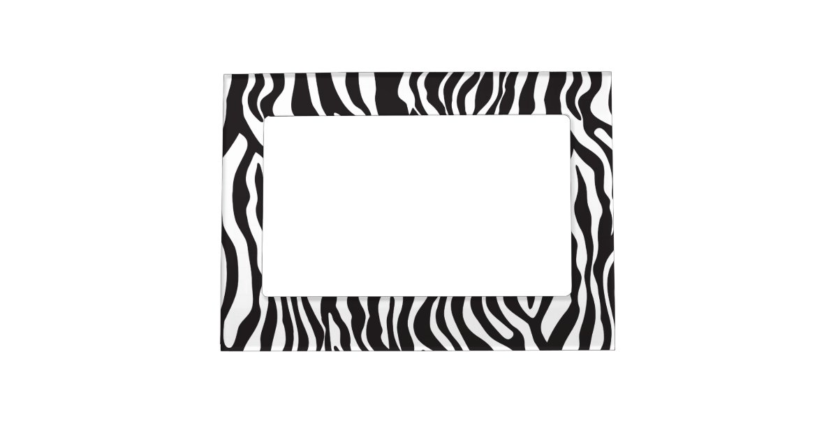 Modern Zebra Print Picture Frame Zazzle