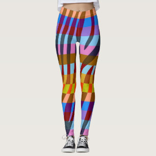 Modern Zebra Print Pattern #5 Leggings