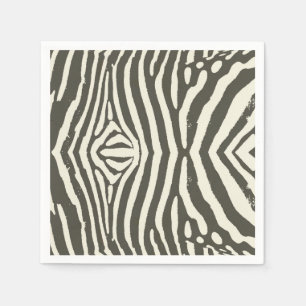 Modern Zebra Stripe Animal Print Pattern Napkins