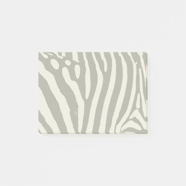 Modern Zebra Stripe Animal Print Pattern Post-it Notes (Front)