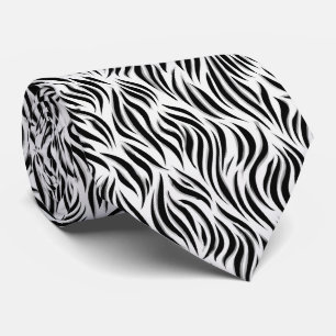 Modern Zebra Stripe Pattern Neck Tie