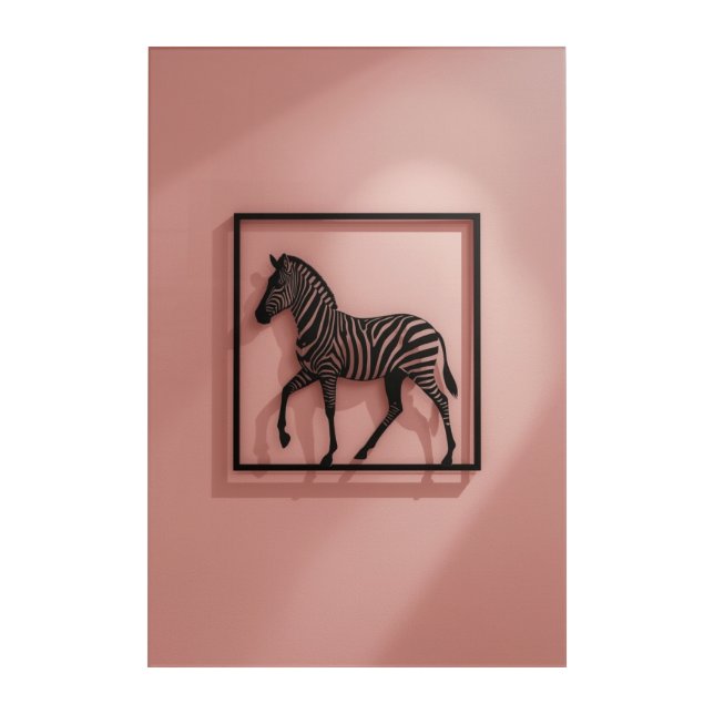 Modern Zebra Wall Art (Front)