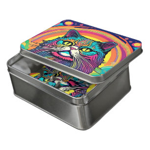 Modern Zen Cat Jigsaw Puzzle