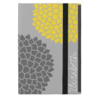 Modern Zen Flowers - Yellow Gray
