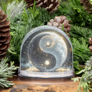 Modern Zen Yin and Yang vibes  Snow Globe