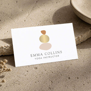 Modern Zen Yoga Instructor  Business Card