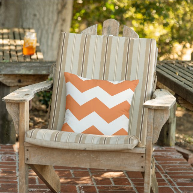 Modern ZigZag Chevron Pattern Design Pillow (Chair)