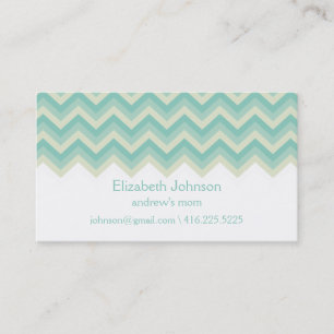 Modern Zigzag Mommy Calling Card