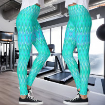 Modern zigzag pattern - waves in turquoise