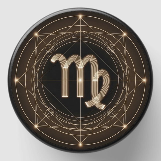 Modern Zodiac Glow – Personalized Astrology Candle Mini Candle Favors (Front)