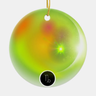 Modern Zodiac Sign Capricorn Quote Earth Element Ceramic Ornament