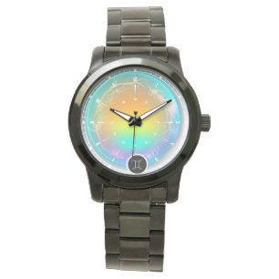 Modern Zodiac Sign Gemini Quote Air Element Watch