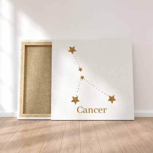 Modern Zodiac Sign Gold Cancer  Element Water
