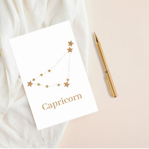 Modern Zodiac Sign Gold Capricorn Element Earth Post-it Notes