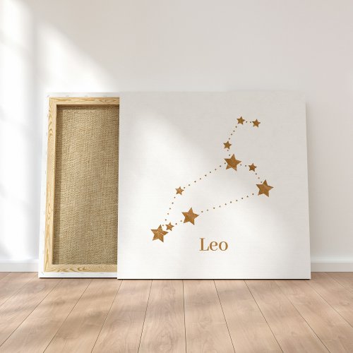 Modern Zodiac Sign Gold Leo  Element Fire