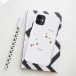 Modern Zodiac Sign Gold Leo | Element Fire iPhone 11 Case<br><div class="desc">Modern Zodiac Sign Gold Leo | Element Fire</div>