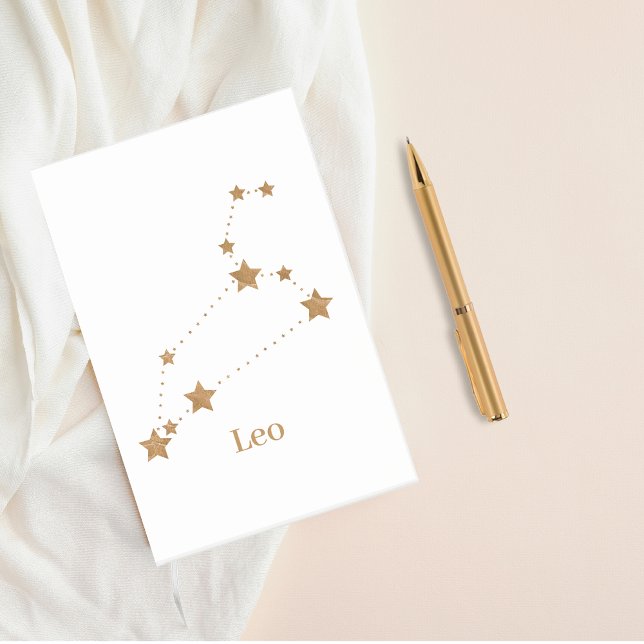 Modern Zodiac Sign Gold Leo | Element Fire Post-it Notes (Creator Uploaded)