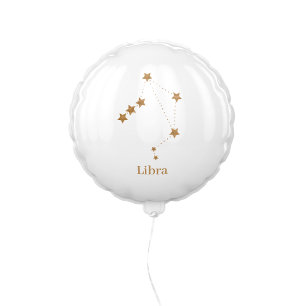 Modern Zodiac Sign Gold Libra Element Air Balloon
