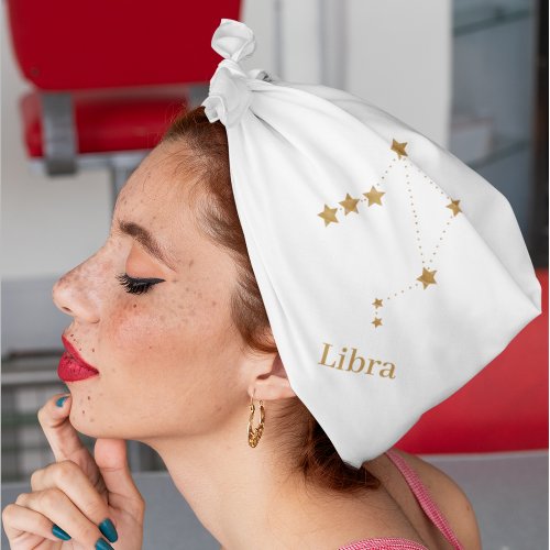 Modern Zodiac Sign Gold Libra  Element Air Bandana