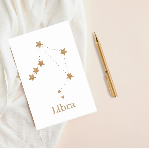 Modern Zodiac Sign Gold Libra  Element Air Post_it Notes