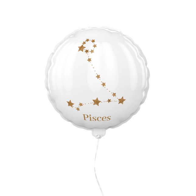 Modern Zodiac Sign Gold Pisces | Element Water Balloon (Creator Uploaded)