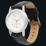 Modern Zodiac Sign Gold Pisces | Element Water Watch<br><div class="desc">Modern Zodiac Sign Gold Pisces | Element Water</div>