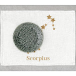 Modern Zodiac Sign Gold Scorpius | Element Water  Kitchen Towel<br><div class="desc">Modern Zodiac Sign Gold Scorpius | Element Water</div>