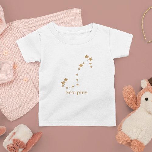 Modern Zodiac Sign Gold Scorpius  Element Water  Toddler T_shirt