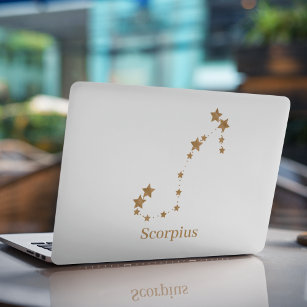 Modern Zodiac Sign Gold Taurus   Element Earth HP Laptop Skin