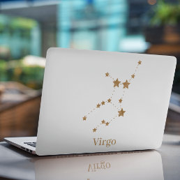 Modern Zodiac Sign Gold Virgo | Element Earth HP Laptop Skin