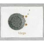 Modern Zodiac Sign Gold Virgo | Element Earth Kitchen Towel<br><div class="desc">Modern Zodiac Sign Gold Virgo | Element Earth</div>