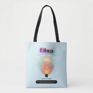 Modern Zodiac Sign Libra Quote Air Element Tote Bag